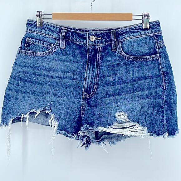 KanCan Pants - KanCan hi rise distressed cutoff denim jean shorts sz 28